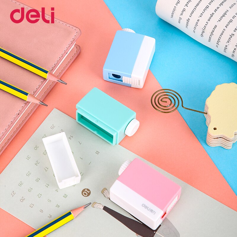 Deli 1pc søte kawaii blyantspisser sminke blyant flerbruks mekanisk blyantspisser til kontorrekvisita