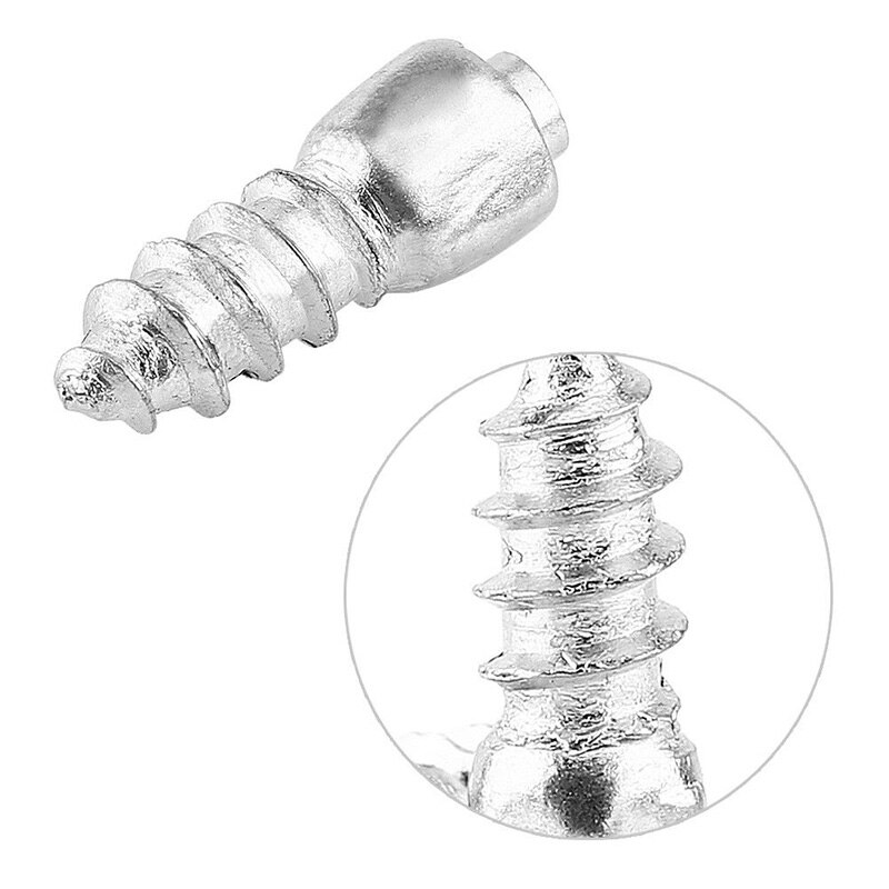 100pcs 12mm Spikes For Car Bike Tire Studs Wheel Tyre Spikes Snow Winter Car-Styling Tire Studs Screw Snow Spikes