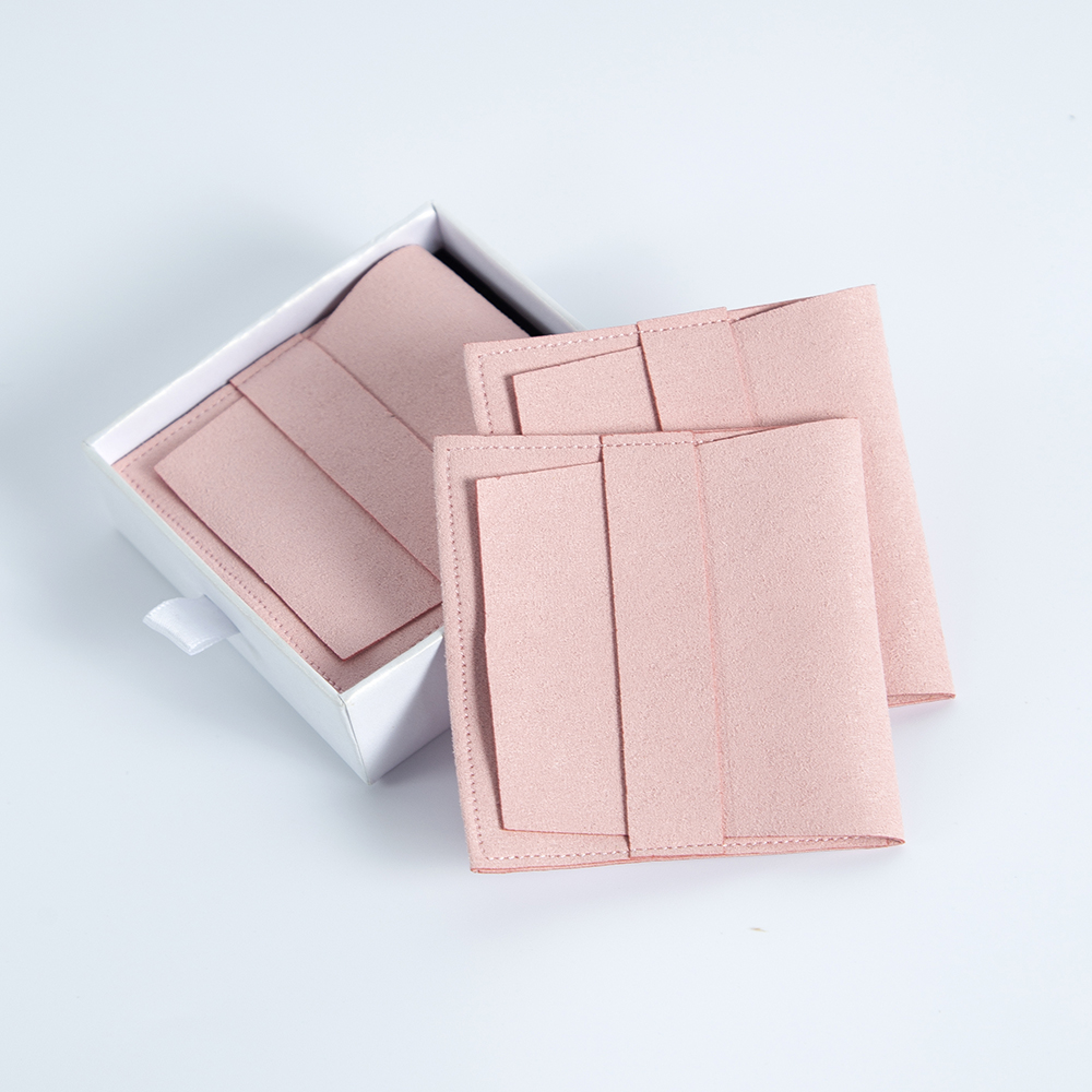 5 Stuks Roze Pakket Luxe Microfiber Sieraden Accessoire Verpakking Tas Bruiloft Reisfeest Cadeau Snoep Opslag Stof Organizer Zakjes