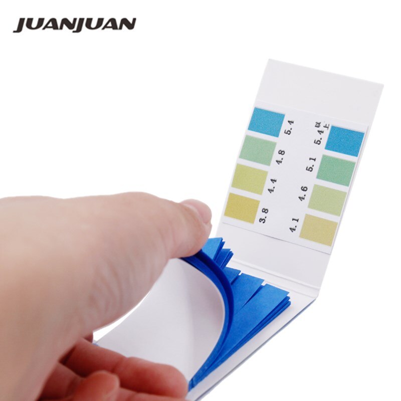 50 set/partij 80 Strips PH lakmoes papier bereik 3.8-5.4 Water Zuur Alkalisch Indicator tester 21% off