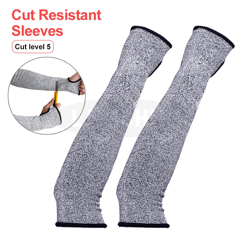 5 Level Anti Cut Arm Sleeves Cut Resistant Sleeves Safety Gloves Anti Cut Arm Sleeves Protects the Arm From Heat and Cutting