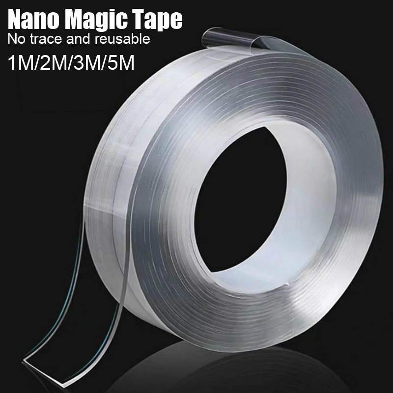 1M/3M/5M Dubbelzijdig Tape Transparante Nano Tape Magic Tape Dubbelzijdige Lijm tape Waterdichte Tape Notrace Herbruikbare