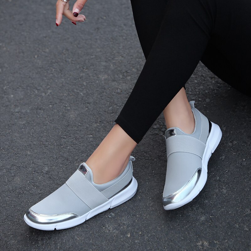 Tenis feminino kvinner tennissko måke sølv sportssko kvinnelige anti-skli stabile atletiske Fitness joggesko 3