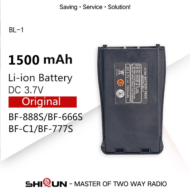 Originele BF-C1 BF-888S Batterij BL-1 En Oplader Voor BF-666S Compatibel Met H777 H-777 BF-777S Bf 888S Baofeng 888S accessoires: 1 PC