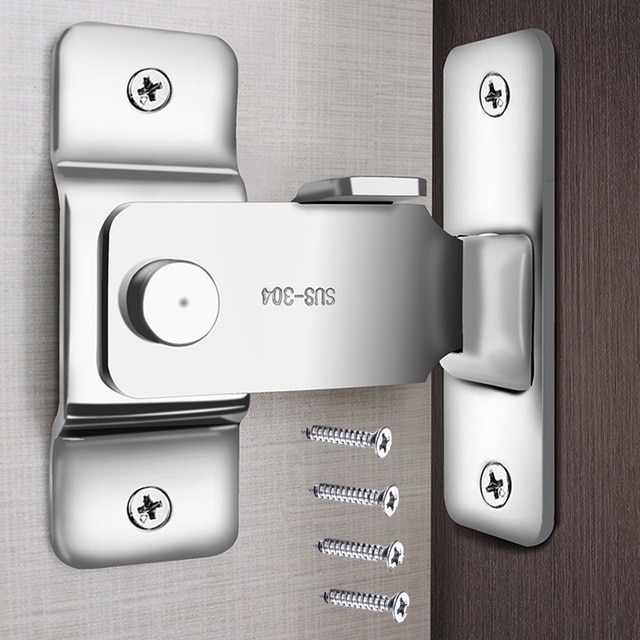 90 degree Hook Lock Right angle Door Buckle Windows Sheds Drawer Cabinet: L