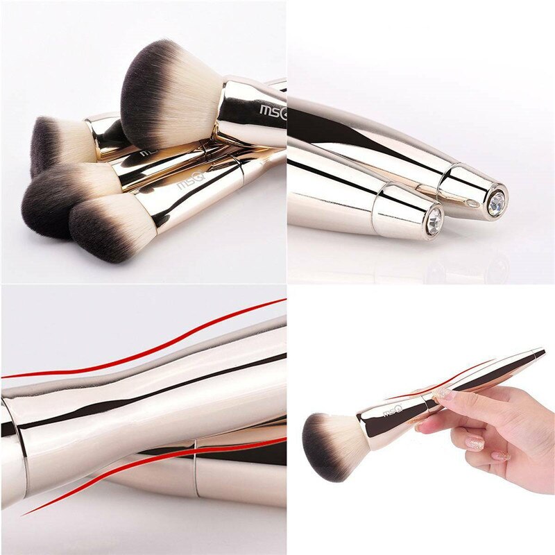 11 stuks/sets msq contour blush make-up foundation oogschaduw wenkbrauwpoeder make-up kwast cosmetische tools