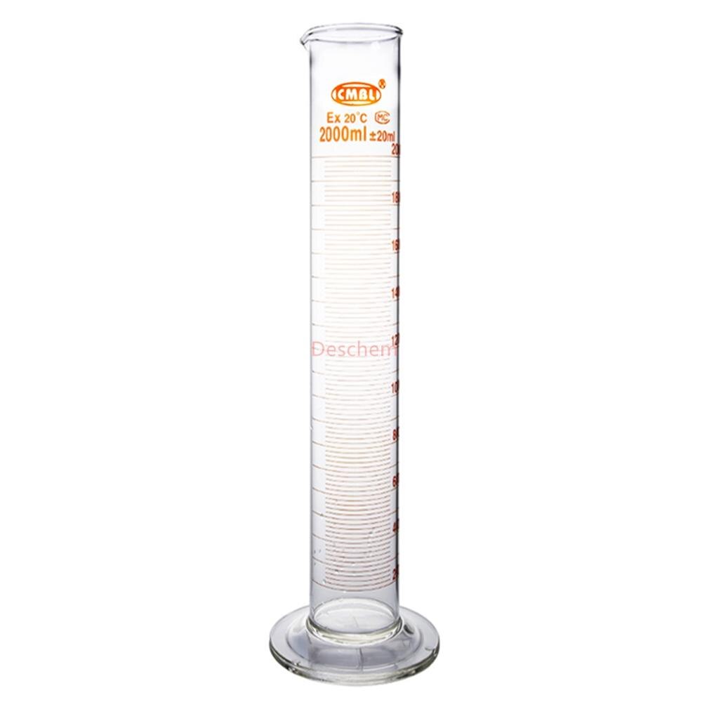 2000ml,Glass Measuring Cylinder With Graduati,Spout Mouth,2 Litre,Heavy Wall