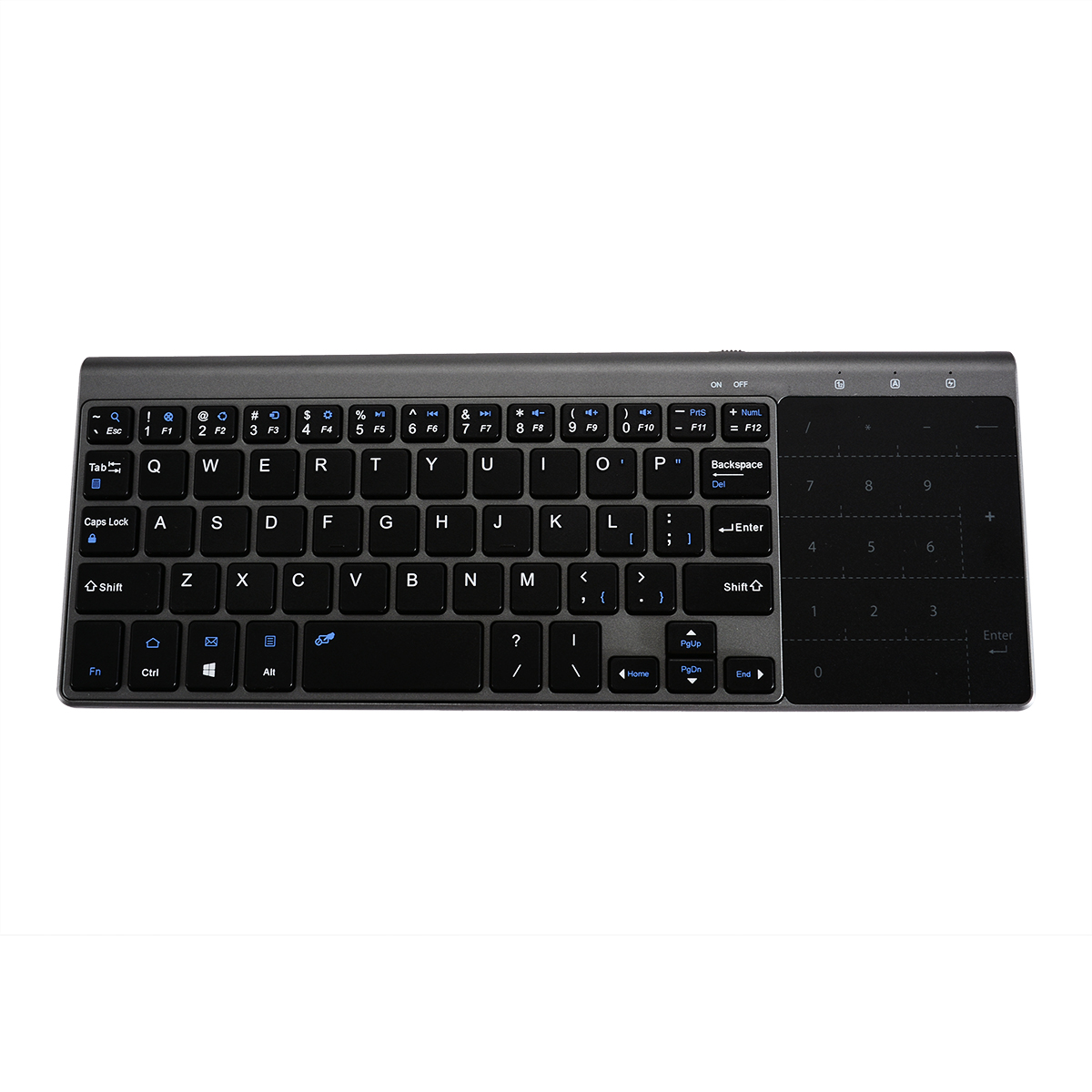 1pc Black Keyboards Wireless Touch Keyboard With Touchpad For Computer PC