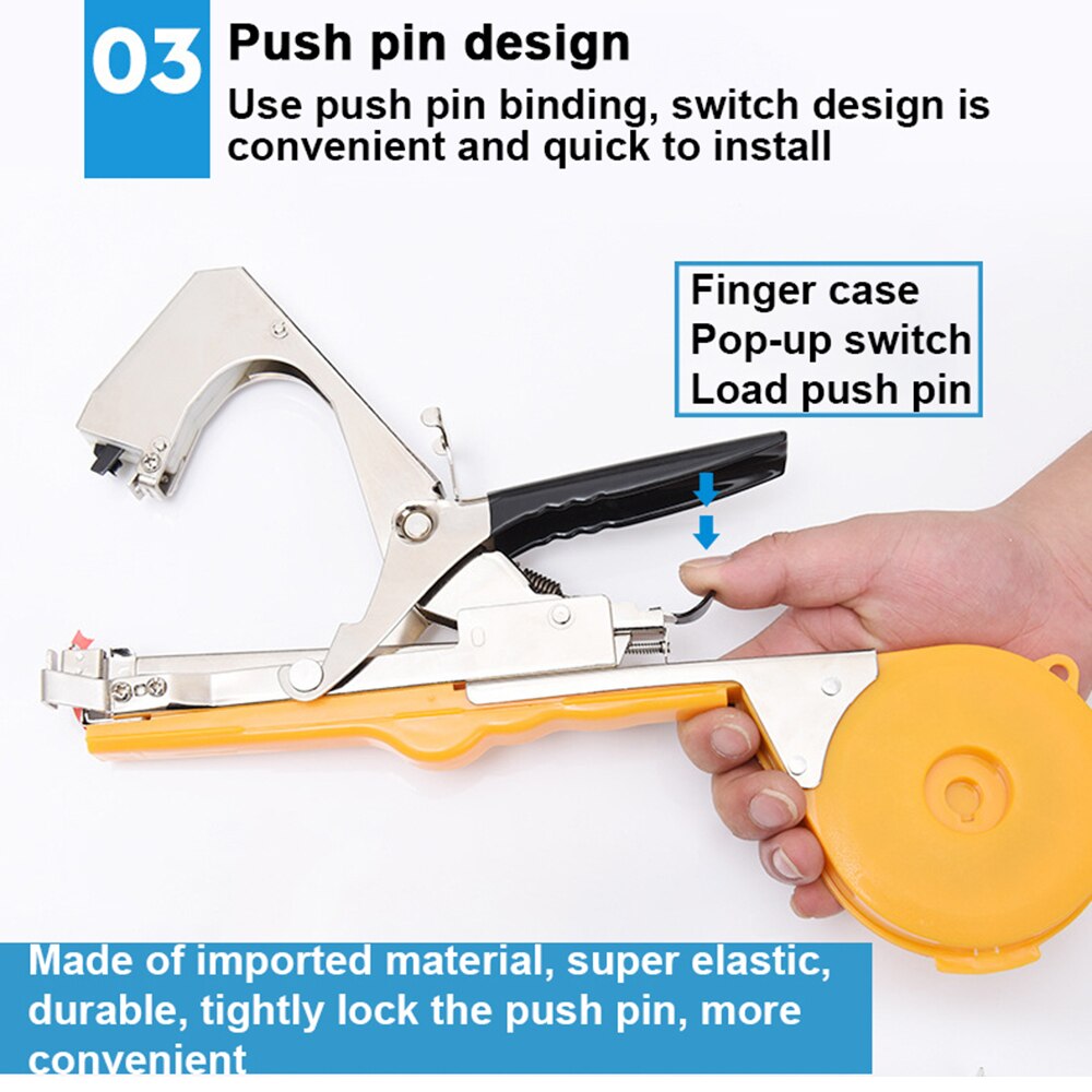Garden Tools Plant Tying Tapener Tape Machine Branch Vine Hand Tying Machine Gardening Binding Vegetables Grapes Tomato Cucumber
