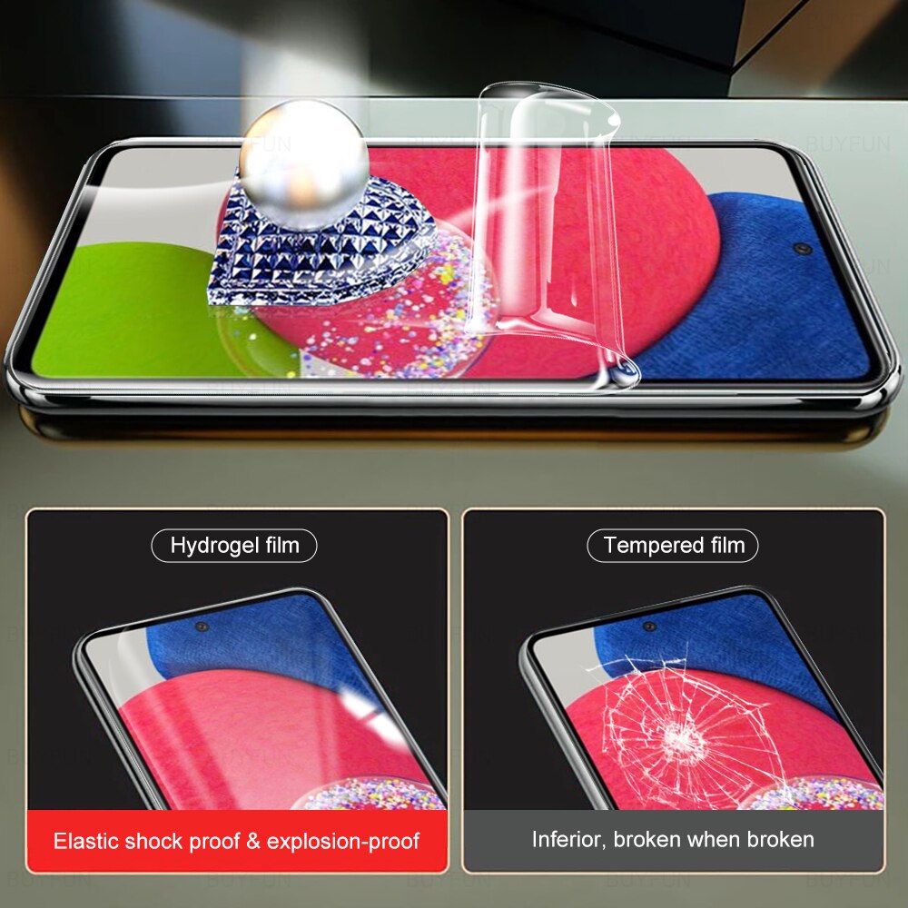 3 pçs capa completa filme de hidrogel para samsung galaxy a52s 5g 6.5 &quot;protetor de tela para samsung a52s samsun um 52s película de proteção