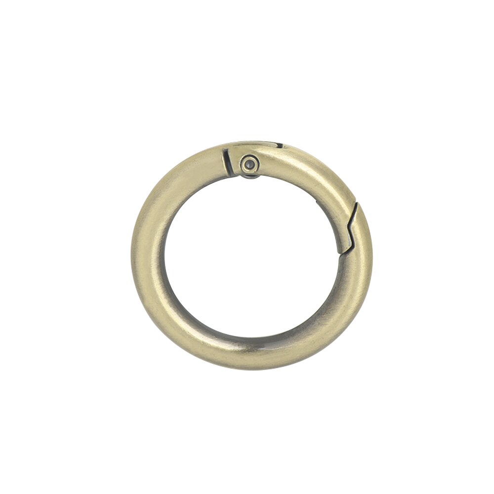 Anillo de Metal con resorte para puerta O bolso, hebilla de correa de perro, cierre a presión, gatillo de equipaje, piezas de artesanía de cuero, 4 Uds.: Bronze