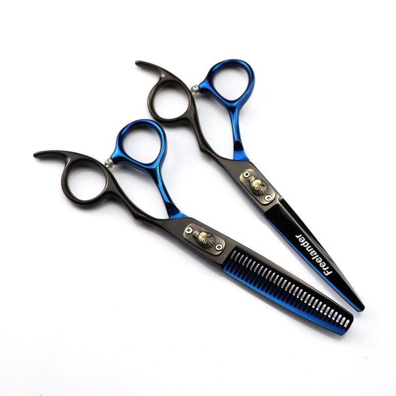 6 inch Hairdressing Scissors Wolf head Hair Stylist Flat Scissors Cutting Thinning Styling Tool Hair 6 Inch
