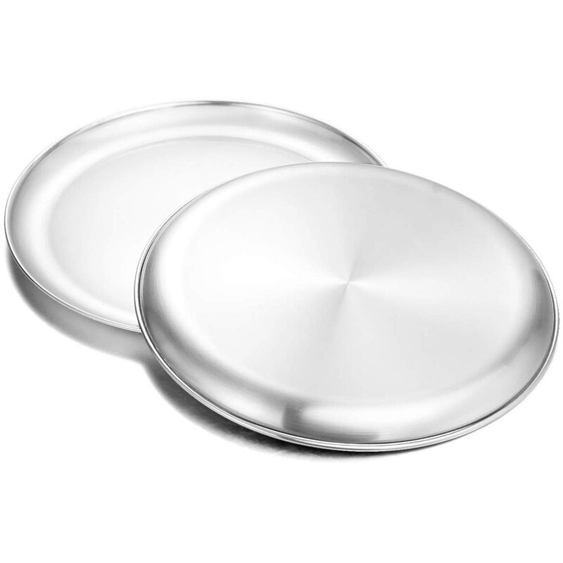 Pizza Bakken Pan Pizza Pan 12 Inch 201 Rvs Pizza Pan Ronde Pizza Bakken Pan Oven Pan Anti-aanbak En gezonde Bakken Pan