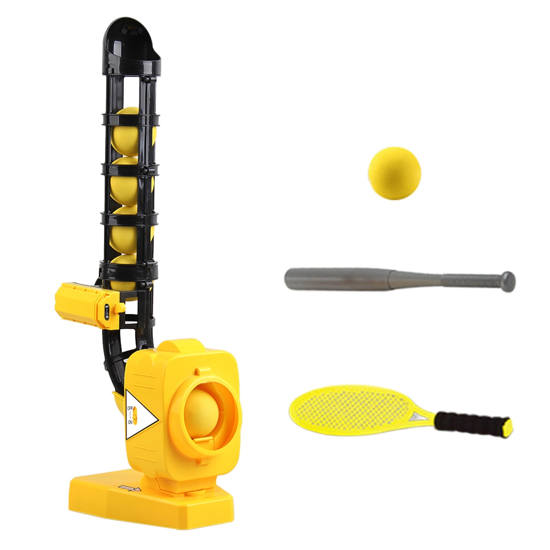 2-in-1 Outdoor ​Sports Baseball Automatic Ball Machine Pitching Machine Practice Tennis Batting Ball Pitcher for Children