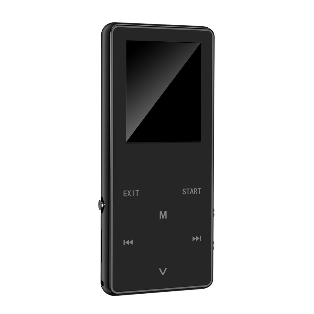 Lossless Music Player Ultra-thin Video High Fidelity FM Radio Bluetooth MP4 HIFI Multifunctional Touch Screen Long Standby 8G: Black