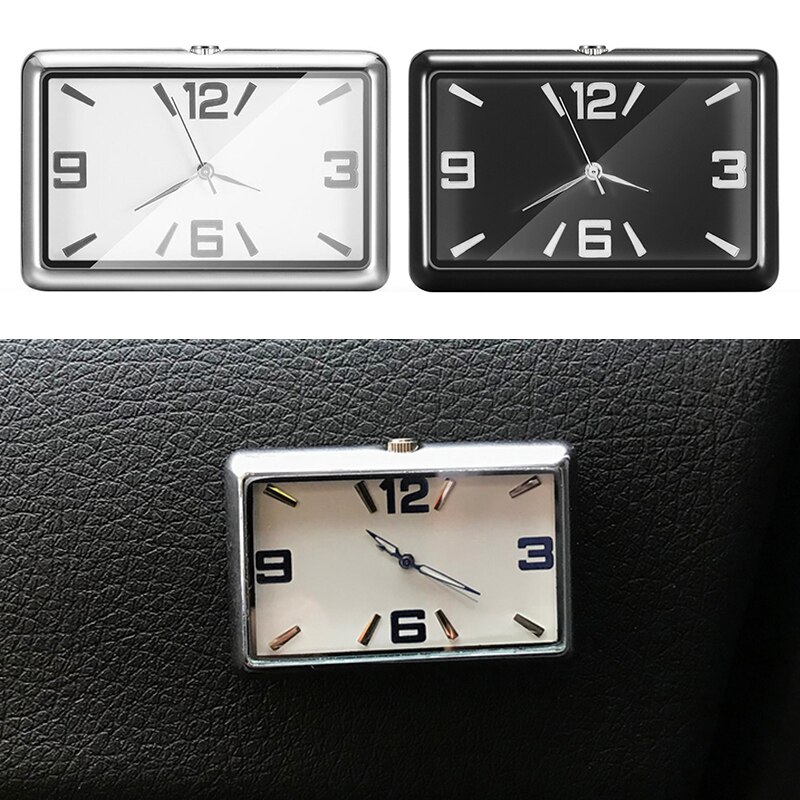 Car Clock Quartz Watch Auto Interior Stick-On Clock Dashboard Time Display Clock In Car Accessories Clocks For Car Gauges Clocks