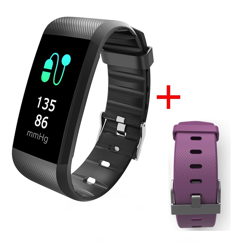 Smartwatch fitness activiteitstracker smartband polsband tezer  r11 waterdicht  ip67 intelligente armband voor android en ios: Paars toevoegen