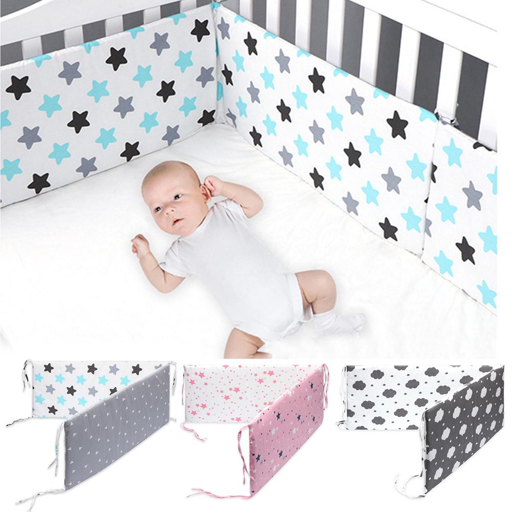 1Pcs Newborn Baby Safety Bed Fence Washable Guardrail Kids Playpen Crib Bumpers Infant Child Care Barrier Protector for Beds