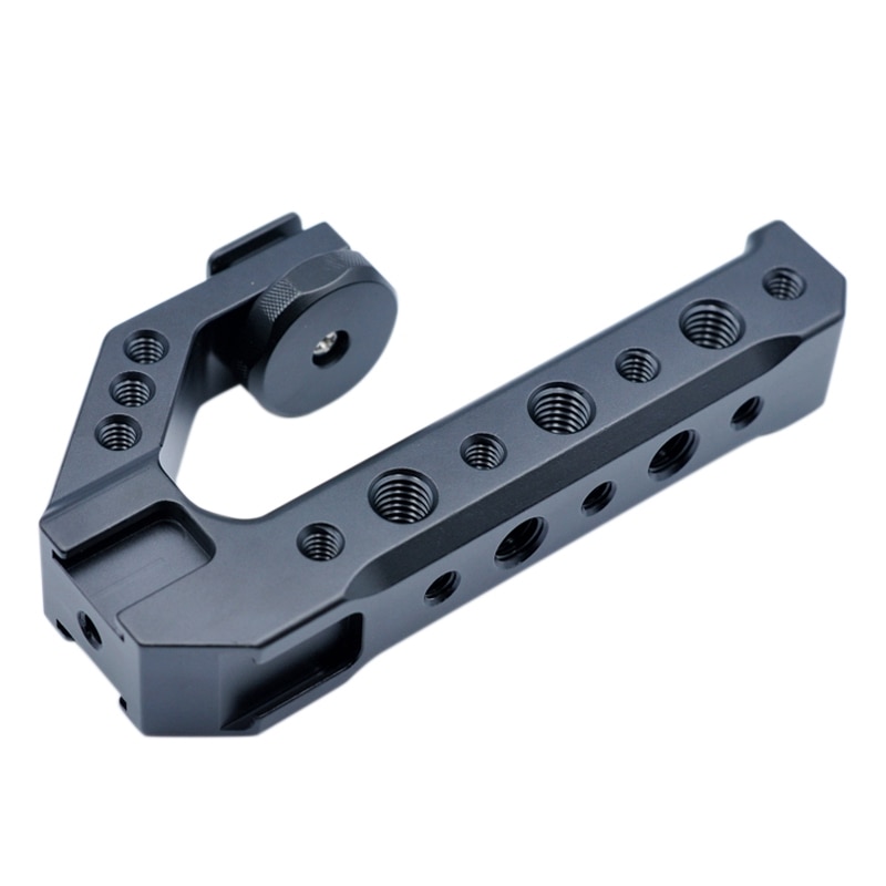 Dslr Camera Handgreep Metalen Shoe Adapter Mount Universele Handgreep Voor Camera Fill Licht Microfoon 1/4 3/8 Schroef
