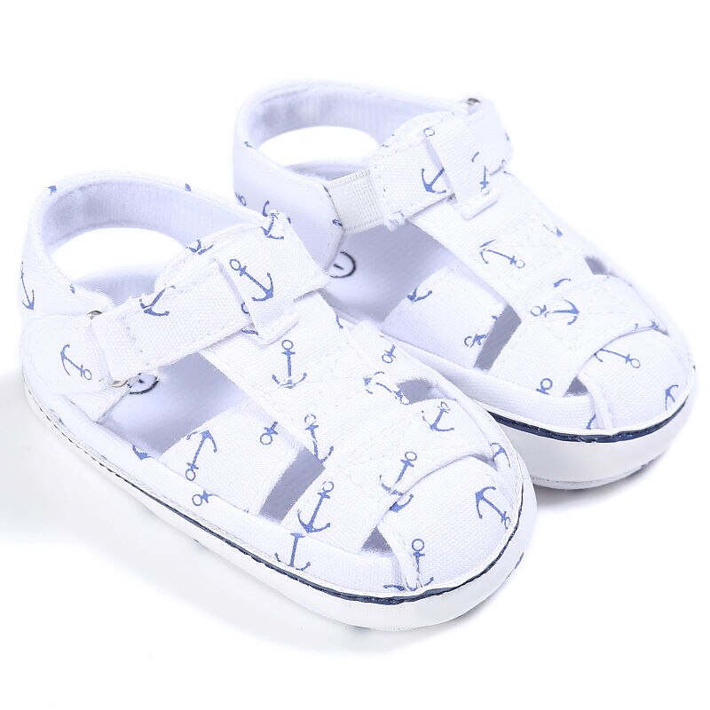 Baby Kids Jongen Schoenen Zomer Kinderen Ademende Antislip Print Prewalker Babyschoenen Schoenen: WHITE / 13-18 months