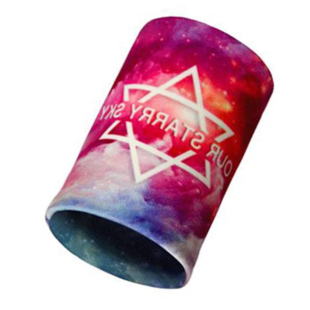 Colorful polyester Unisex Sport Sweatband Wristband Wrist Protector Running Badminton Basketball Brace Terry Cloth Sweat Band AA: Colorful starry sky