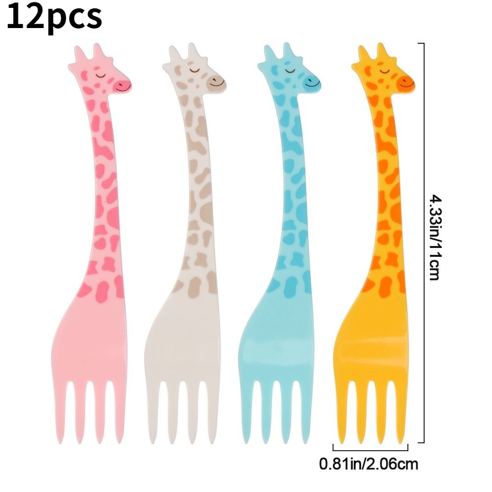 10/30Pcs Bento Gemüse Geschirr Nette Mini Kleinkind Kinder Obst Gabeln Zahnstocher Kinder Essen Picks Cartoon Tier Bauernhof: 6