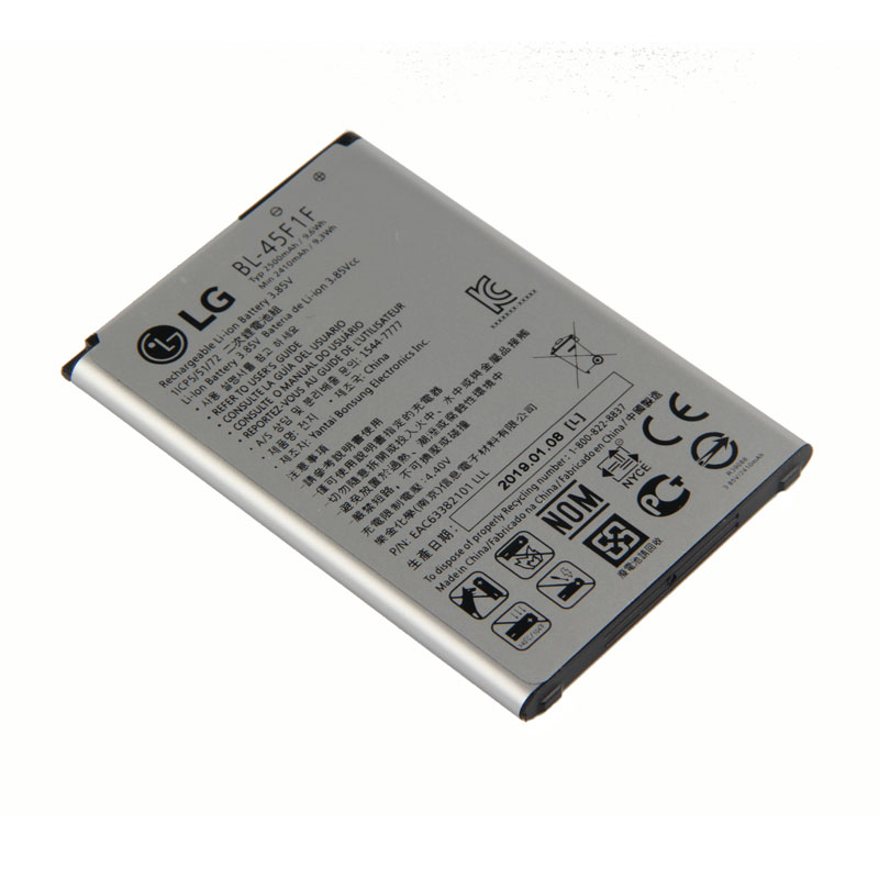 Original BL-45F1F Battery for LG k8 K4 K3 M160 Aristo MS210 2410mAh X230K M160 X240K LV3 2410mAh