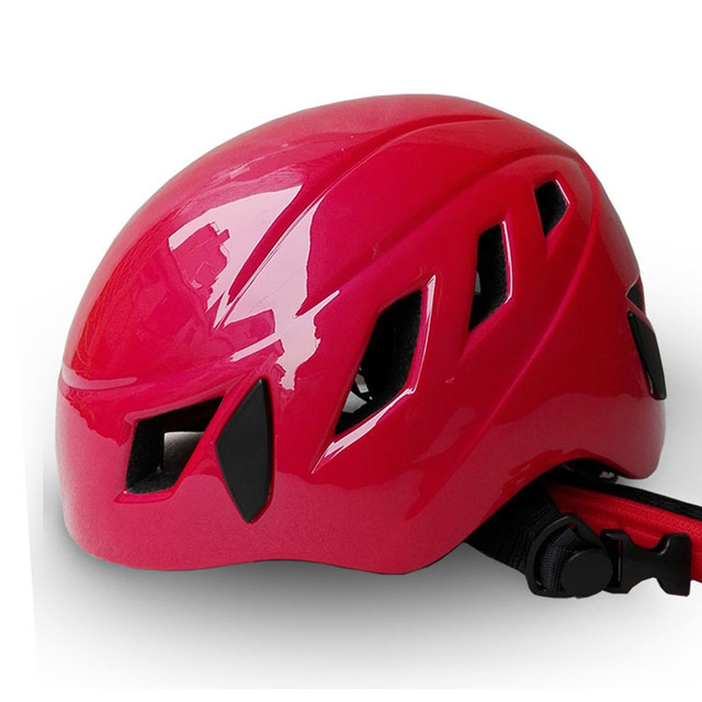 Outdoor Unisex Climbing Safety Helmet Hard Hat Construction Work Riot Helmet Rescue Construction Work Helmet: Red