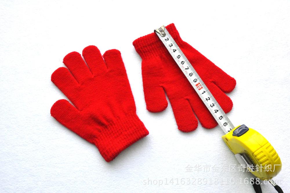 Candy Solid Color Winter Kids Gloves Mittens Children Girls Boys Student Writing Keep Warm Finger Gloves For 7-11 Years Old