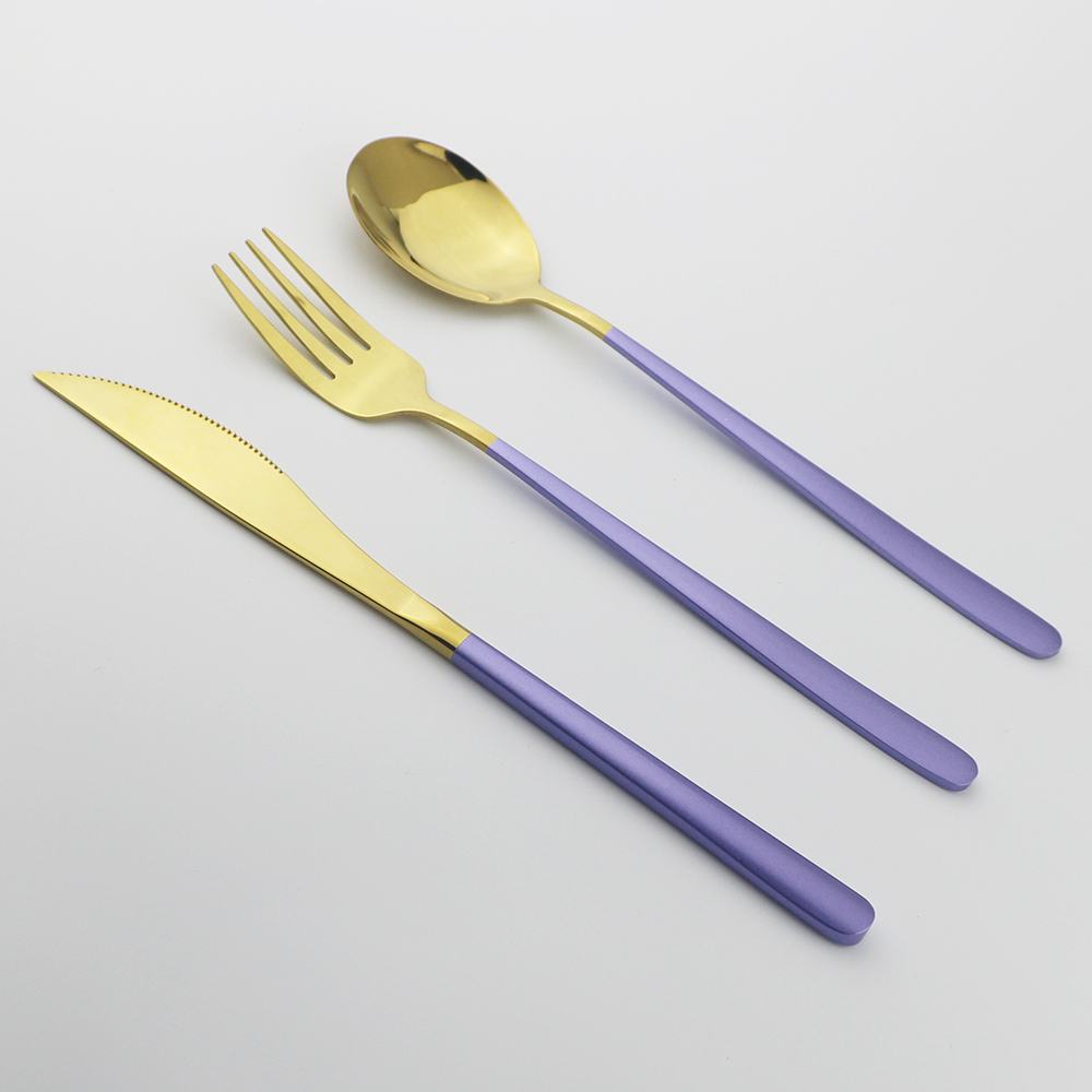 Couverts en acier inoxydable pièces/ensemble, 16 pièces, or rose 18/10, service de table, couteaux, fourchettes, cuillères, vaisselle de cuisine, argenterie