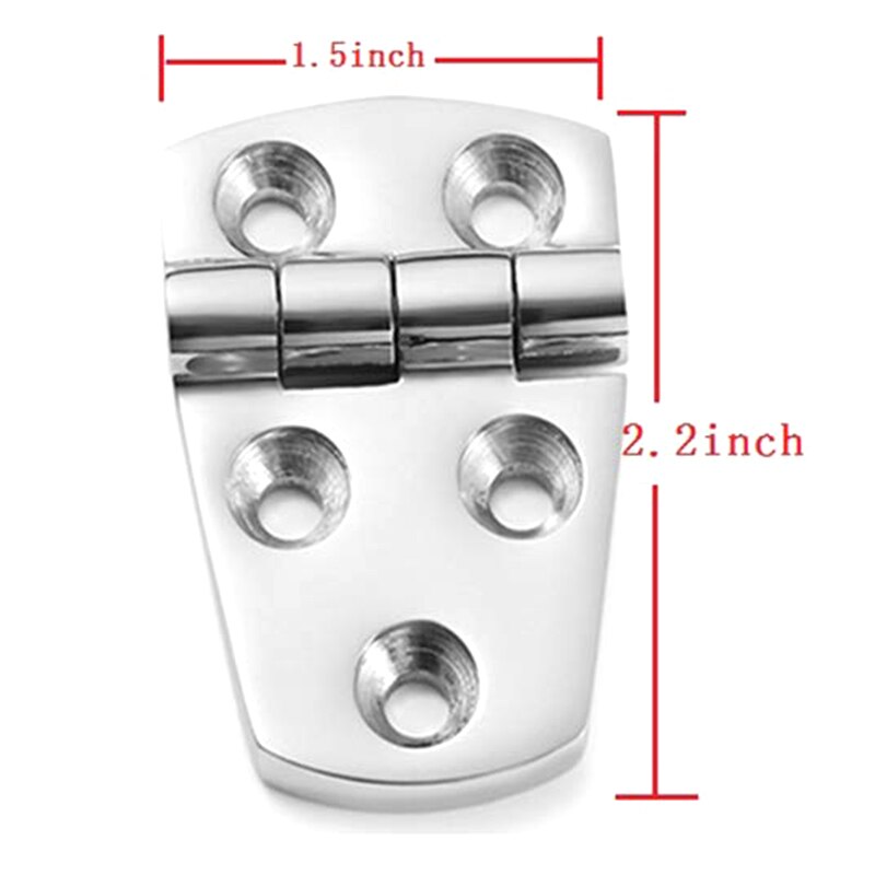Charnières marines, charnières latérales courtes pour bateaux de Marine, charnière de Table, tous les 316 accessoires en acier inoxydable, lot de 2