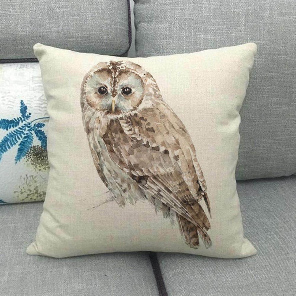 45 x 45cm siili kettu kani pöllö tyynynpäällinen sisustus eläinten tyynynpäällinen sohvalle tyynyliina tyynynpäälliset