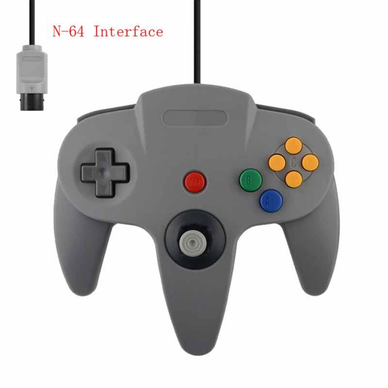 2 uds N64 Gamepads con cable controlador de juego Joystick Gamepad mucho Gamepad con cable para Nintendo 64 consola de juegos para Nintendo Gamepad: 02 as show