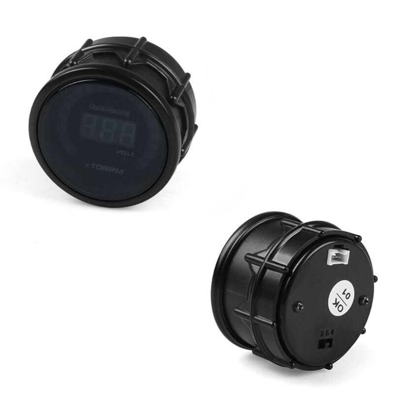 2 '' 52mm led digital varvräknare mätare 0-10000 rpm 12v bil automatisk varvräknare mätare