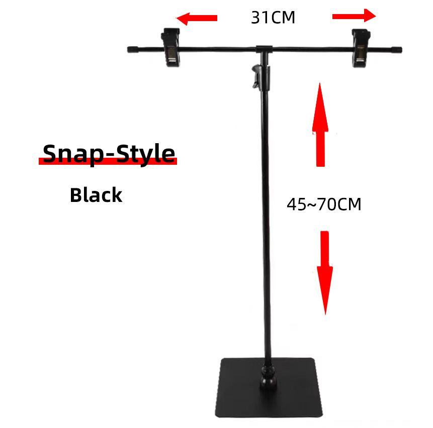 Accessoires de photographie, support d&#39;arrière-plan pour appareil Photo, accessoires d&#39;arrière-plan professionnels pour prise de vue en Studio, bagues cosmétiques: Snaps - Black