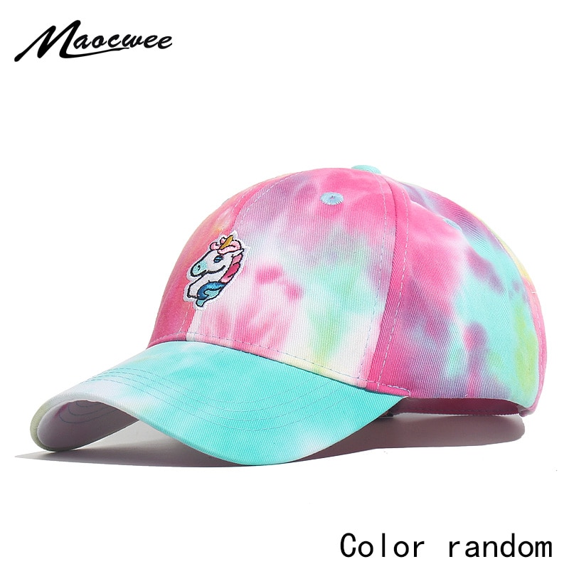 Mädchen Regenbogen Baseball Kappe Sommer Hüte Männer Frauen Snapback Cartoon Einhorn Basebaal Hut Kappe Für Mädchen Lässig Ausgestattet Casquette