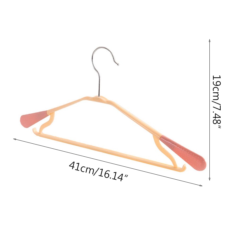Cintres en plastique, à épaules larges, pour la maison et les adultes, Support multifonctionnel, Support de séchage antidérapant en plastique