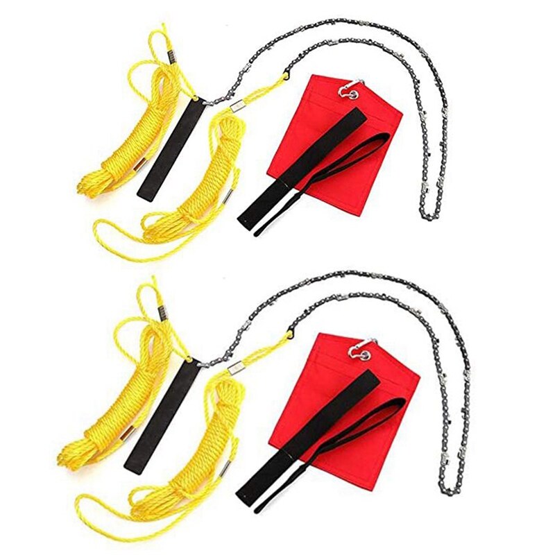 Pocket Chain Saw Kit-Garden Hand Saw, Chain Saw Kit, with Wire Saw, Used for Tree Pruning Correction