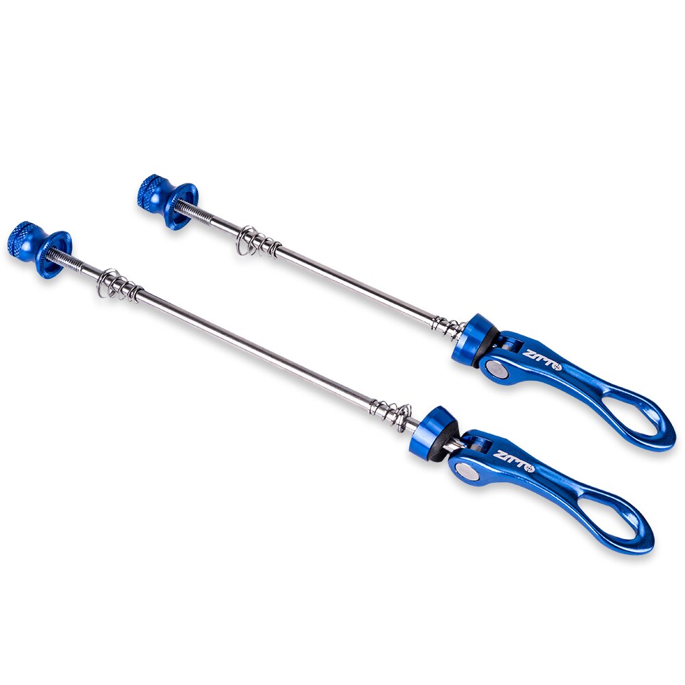 MTB Road Bicycle Quick Release Skewer Aluminum Alloy Alex Turning Wheel Hub Lightweight QR Skewers Front 9x100 Rear 10x135mm: Blue
