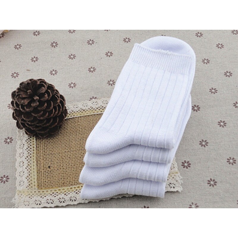 Children Socks cotton kids baby sock 3-20 year boys girls Teenagers unisex 5pair/lot students white