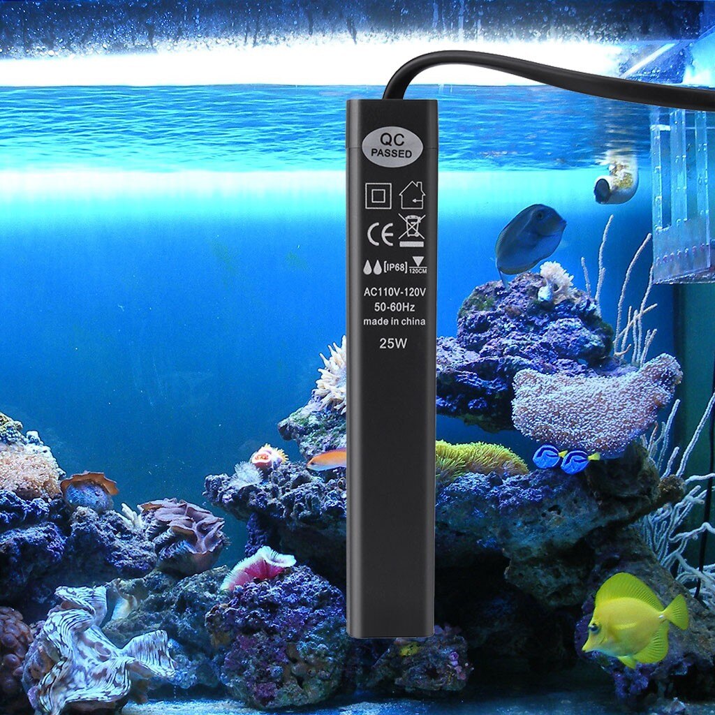 4 #25W Aquarium Heater Fish Tank Heater Voor Slimme Thermostaat Verstelbare Verwarmingselement Aquarium Thermostaat Fit 3 om 5 Gallon Tank
