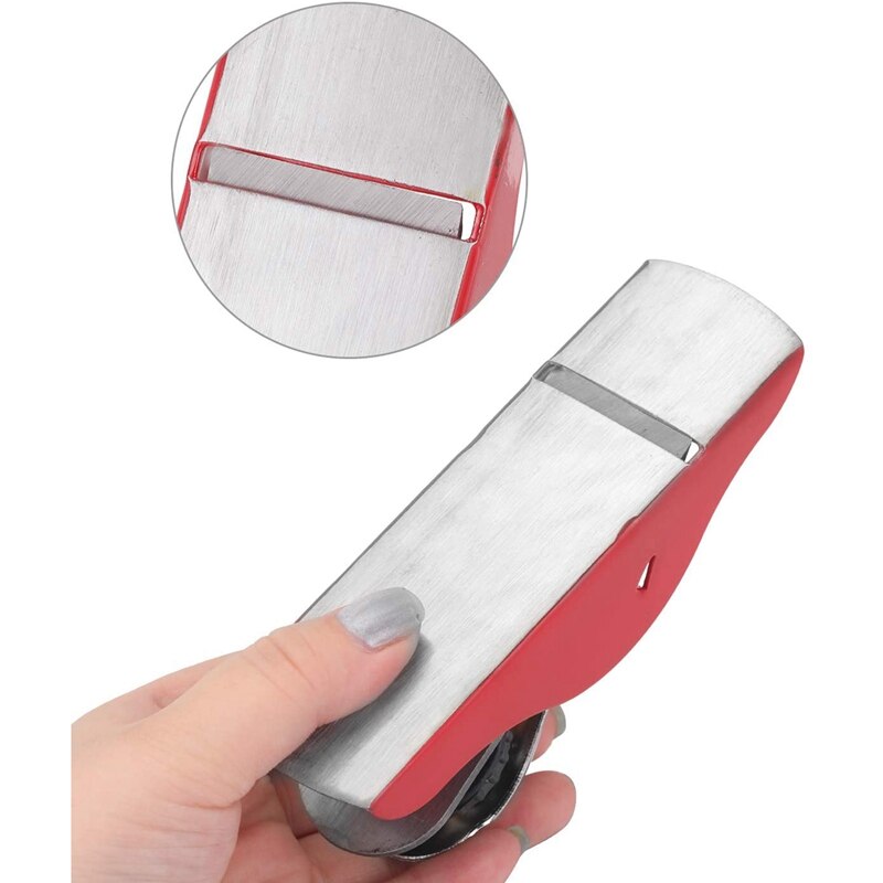 Retail Mini Hand Planer with 2 Pieces Replacement Blade Adjustable Block Plane for Wood Craft Wood Working