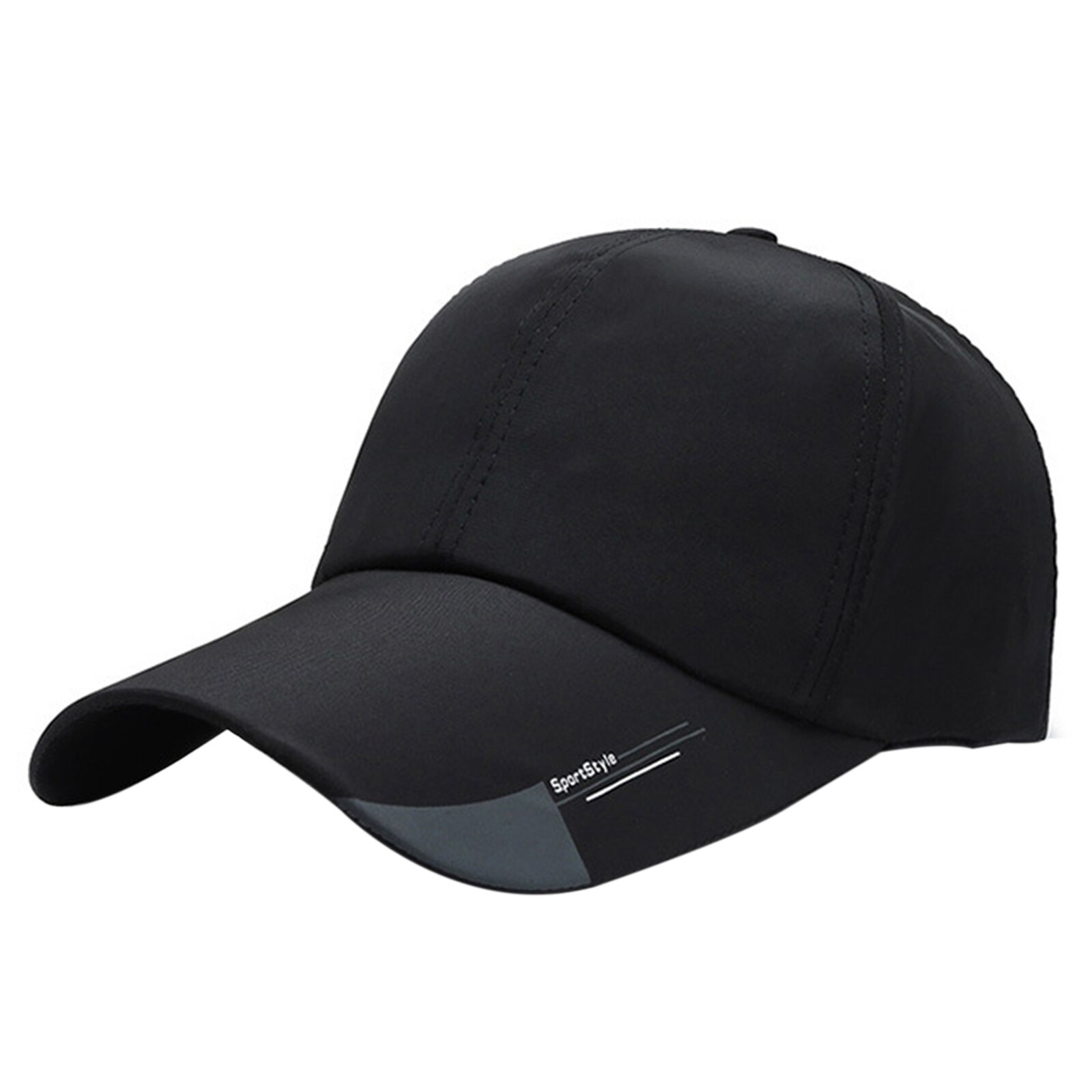 Männer Koreanische Baseball Kappe Im Freien Angeln Hut Brief Drucken Dad Hut AdjustableStreet Hüfte Hop Trucker Cap Baseball Hüte: Black