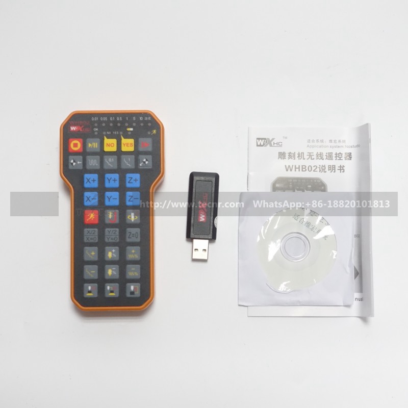 Nc studio – poignée de télécommande sans fil USB weihong DSP, pour machine à graver et à découper HB02 WHB02
