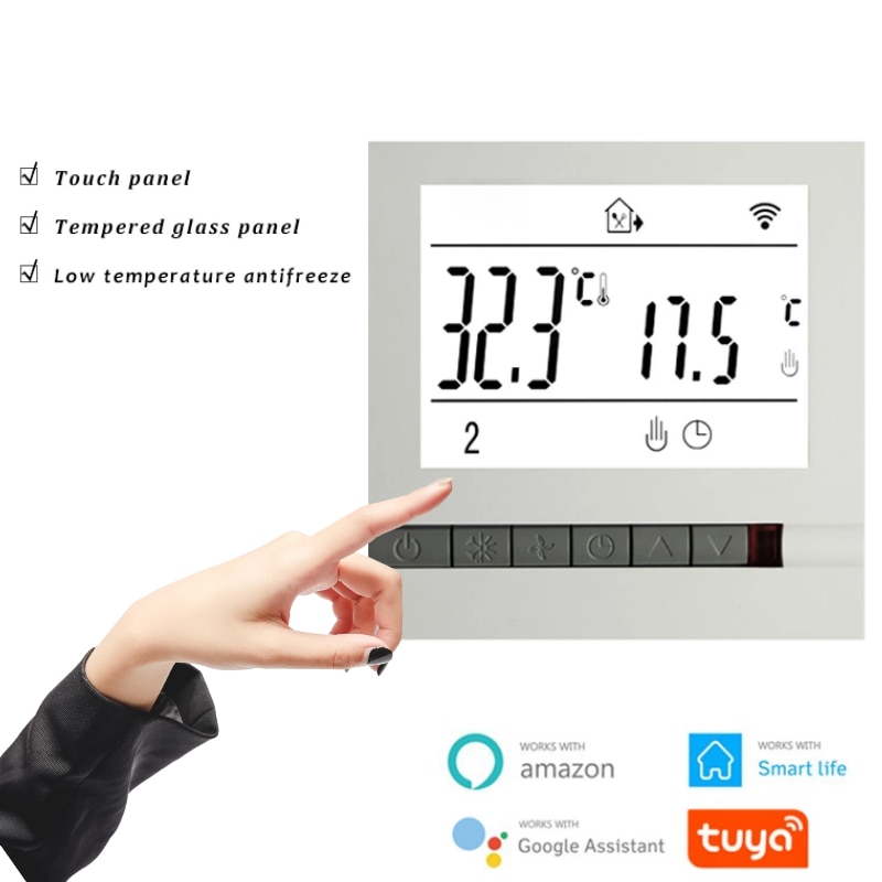 Tuya Smart Home Intelligent Room Wifi Thermostat Remote Control Temperature Controller Supports Alexa, Google Home 95~240V AC