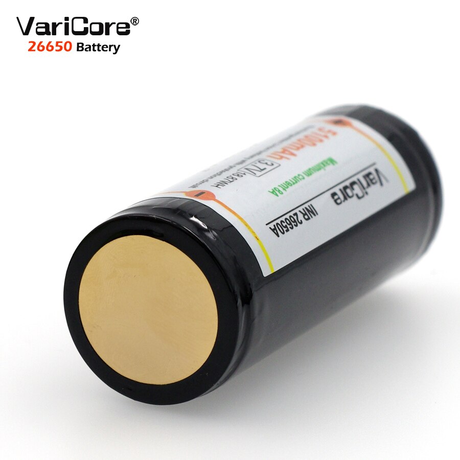 VariCore 26650 battery 26650 Li-ion battery not 18650 battery Protection 8A discharge current.