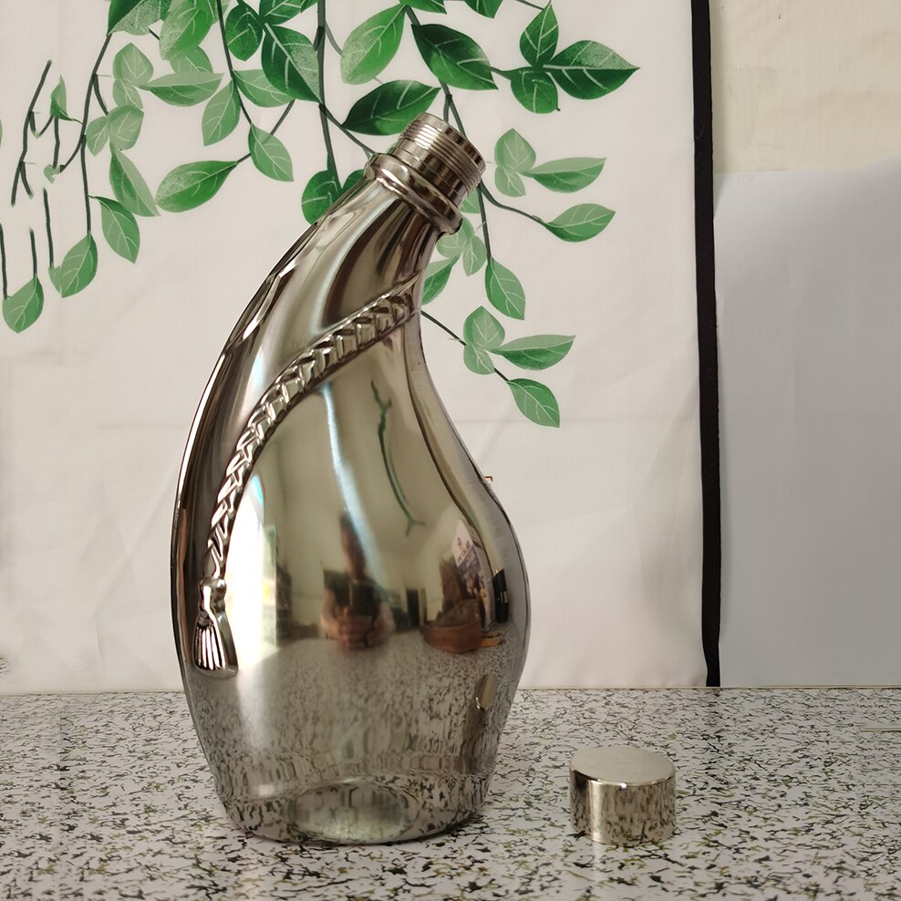 ENERGE SRPING 53oz Stainless Steel Horns Hip Flask Portable Ox Horn Flagon With Leather Case Transfer Funnel Alcohol Flasks