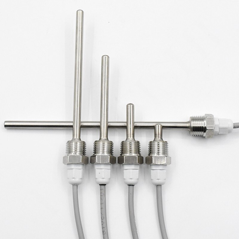 Stainless steel temperature sensor solar water heater boiling water temperature probe 4 points blind tube