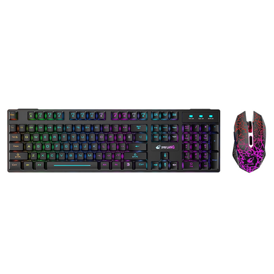Teclado mecánico LED USB inalámbrico para juegos, Juegos de pc retroiluminado para razer, tableta, kit de teclados, PC mecánico