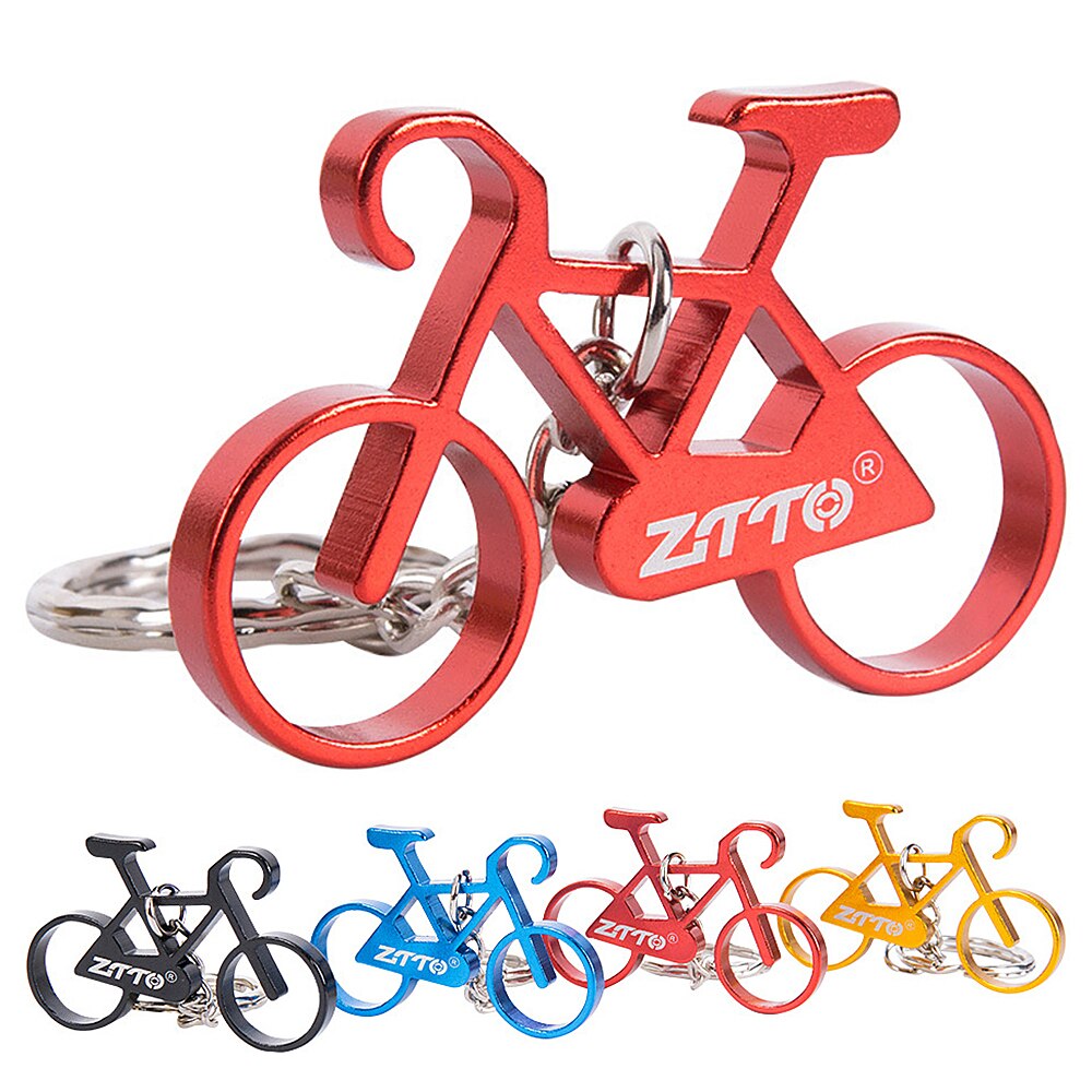 4 Stuks Mini Bike Sleutelhangers Aluminium Fiets Sleutelhanger Sleutelhanger Ring